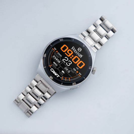 Sveston Craft Chain Smartwatch With Free Silicon Strap
