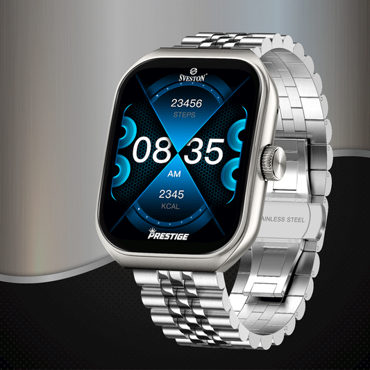 Sveston Prestige Chain Smartwatch With Free Silicon Strap